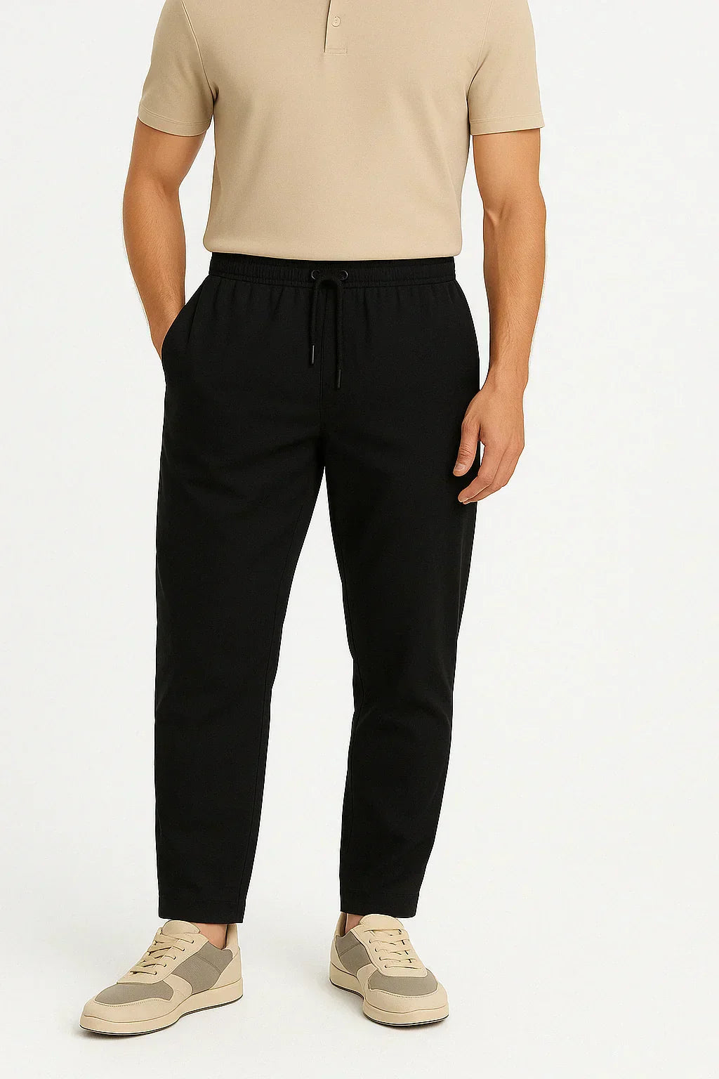 LUCAS - PANTALON COURT EN COTON MODERNE