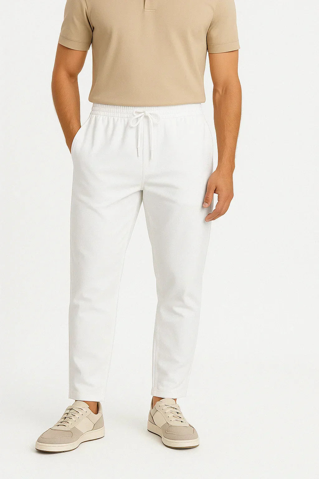LUCAS - PANTALON COURT EN COTON MODERNE