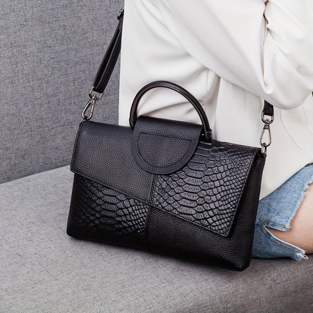 CELESTE - SAC DE LUXE À MOTIF CROCODILE