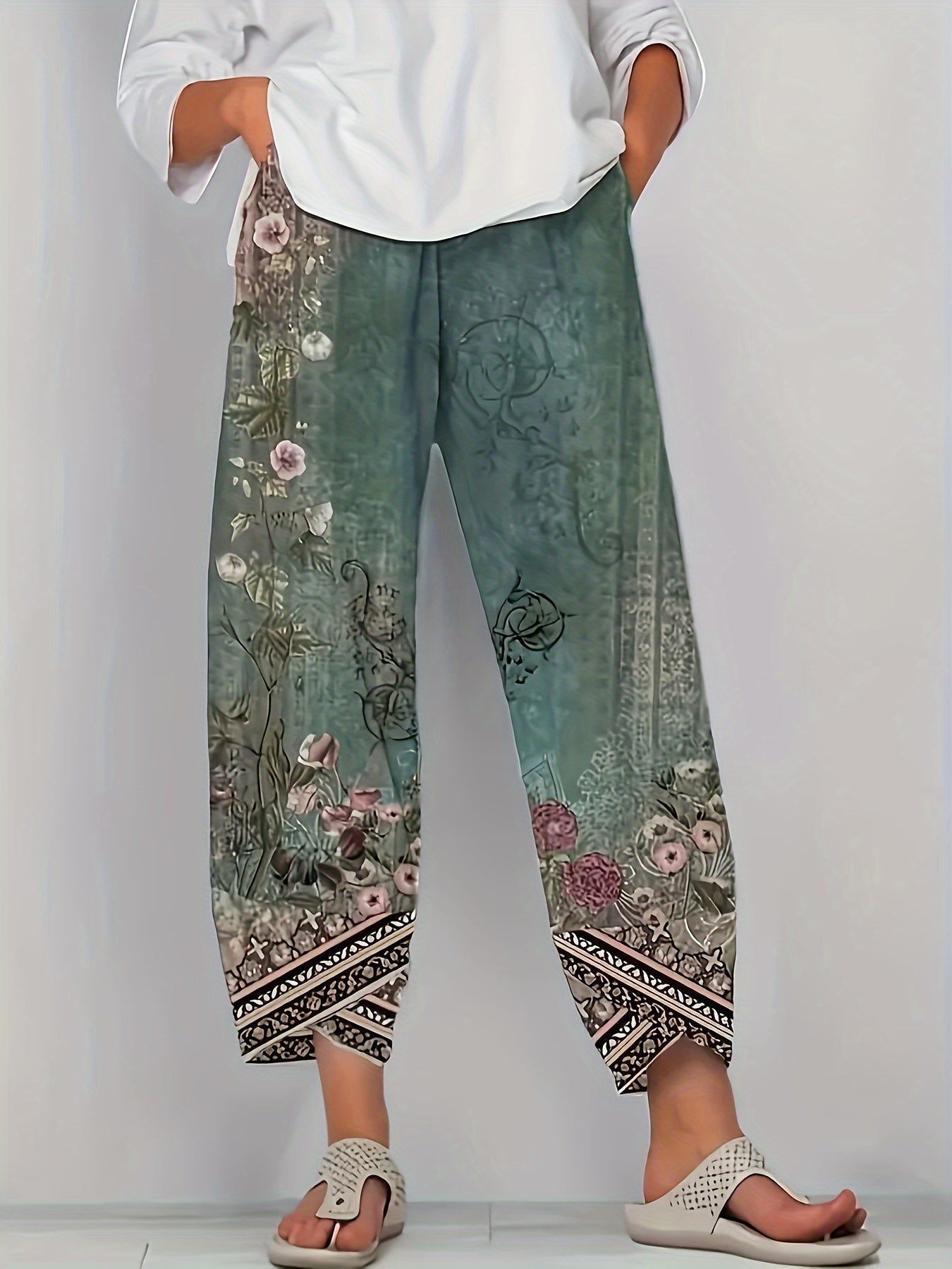 PIJAN - PANTALON CAPRI VINTAGE CHIC