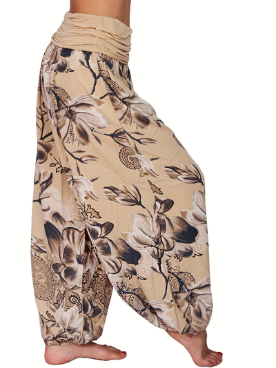 MURI - PANTALON BOHÉMIEN FLORAL ÉLÉGANT