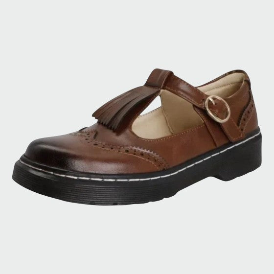 Olivia - Chaussures en cuir T-Bar élégantes