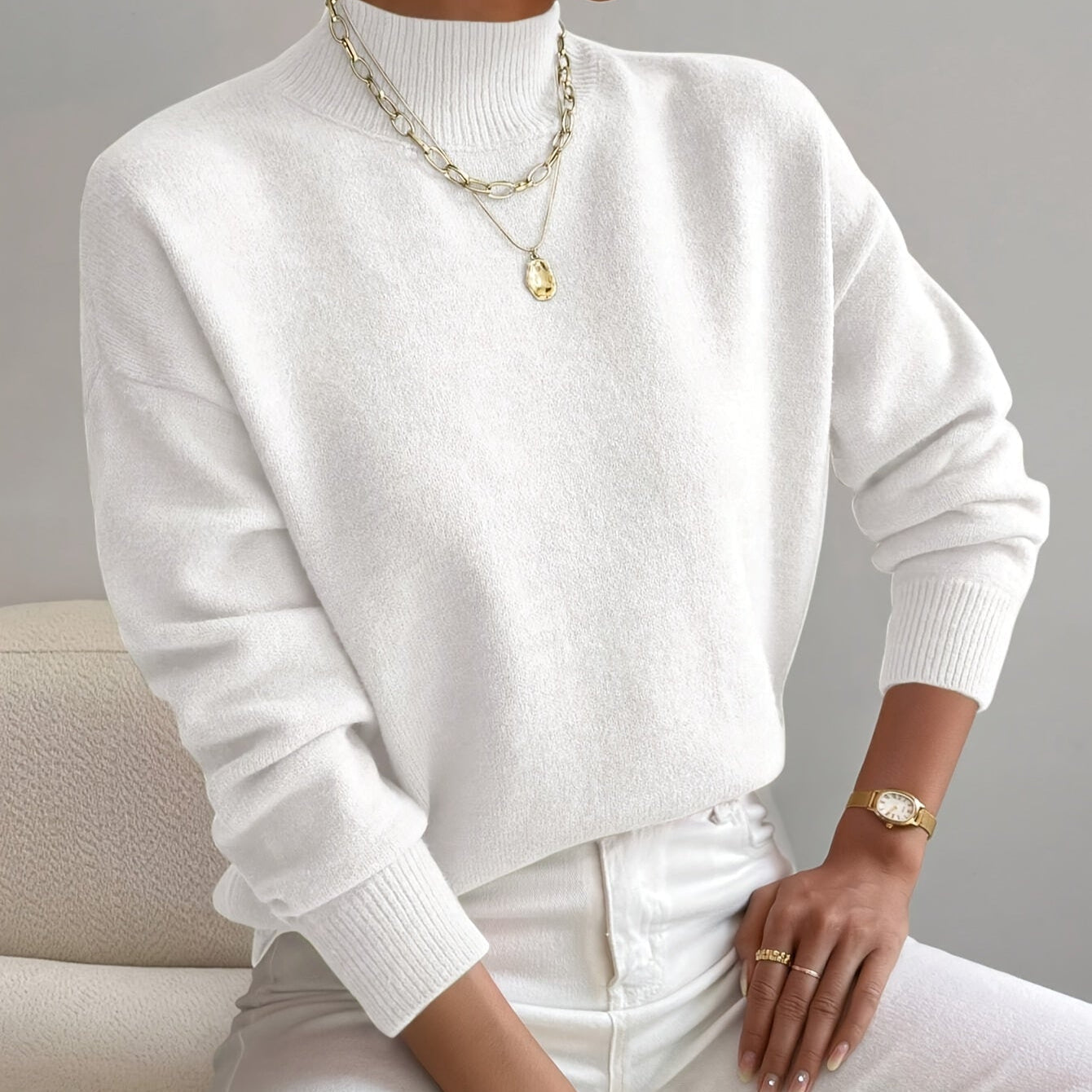 YVONNE - PULL ÉLÉGANT ET CHAUD EN MAILLE DE QUALITÉ